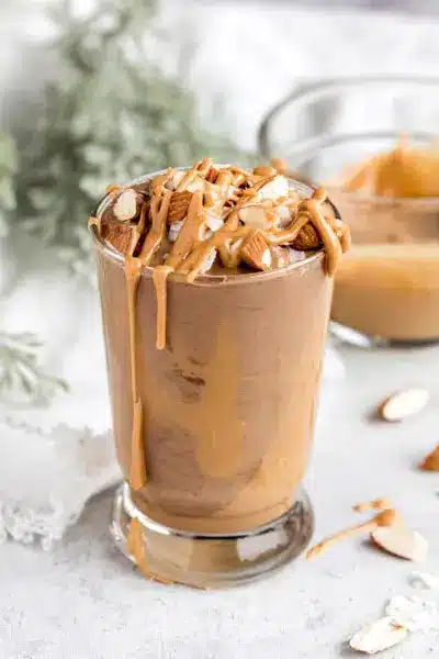 Batido de Chocolate y Mantequilla de Maní keto