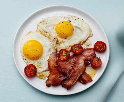 Huevos con tocino cetogénicos KETO