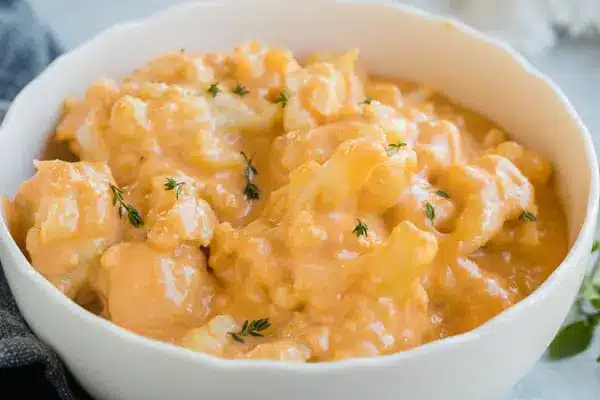 Macarrones de Coliflor con Queso cetogénicos