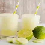 Margarita de pepino y lima keto