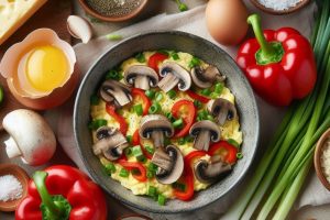 Receta de Revuelto con Vegetales Keto