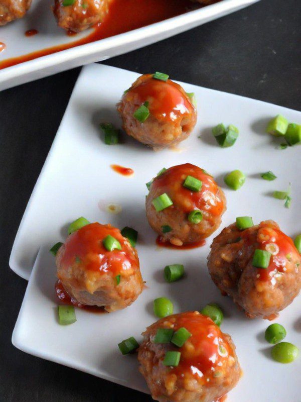 Albóndigas de Cerdo y Camarones estilo Asiático