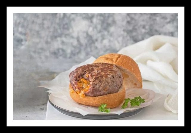 Hamburguesas rellenas con Queso