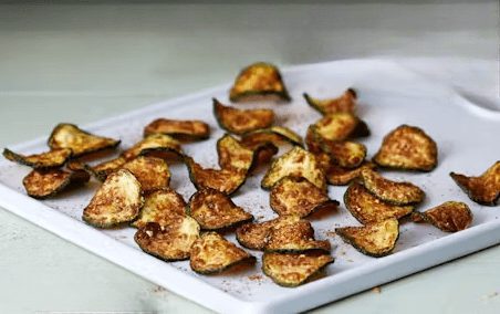 nachos de calabacín bajos en carbohidratos