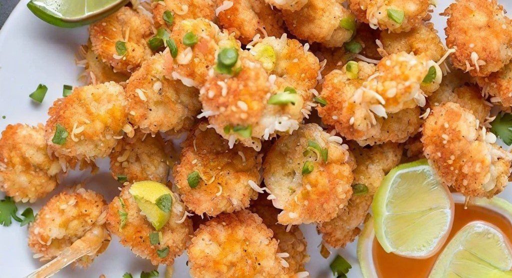 Camarones con coco Air Fryer (Receta Facil)