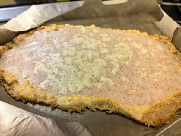 Pizza Base de Pollo Unico en un plato clásico