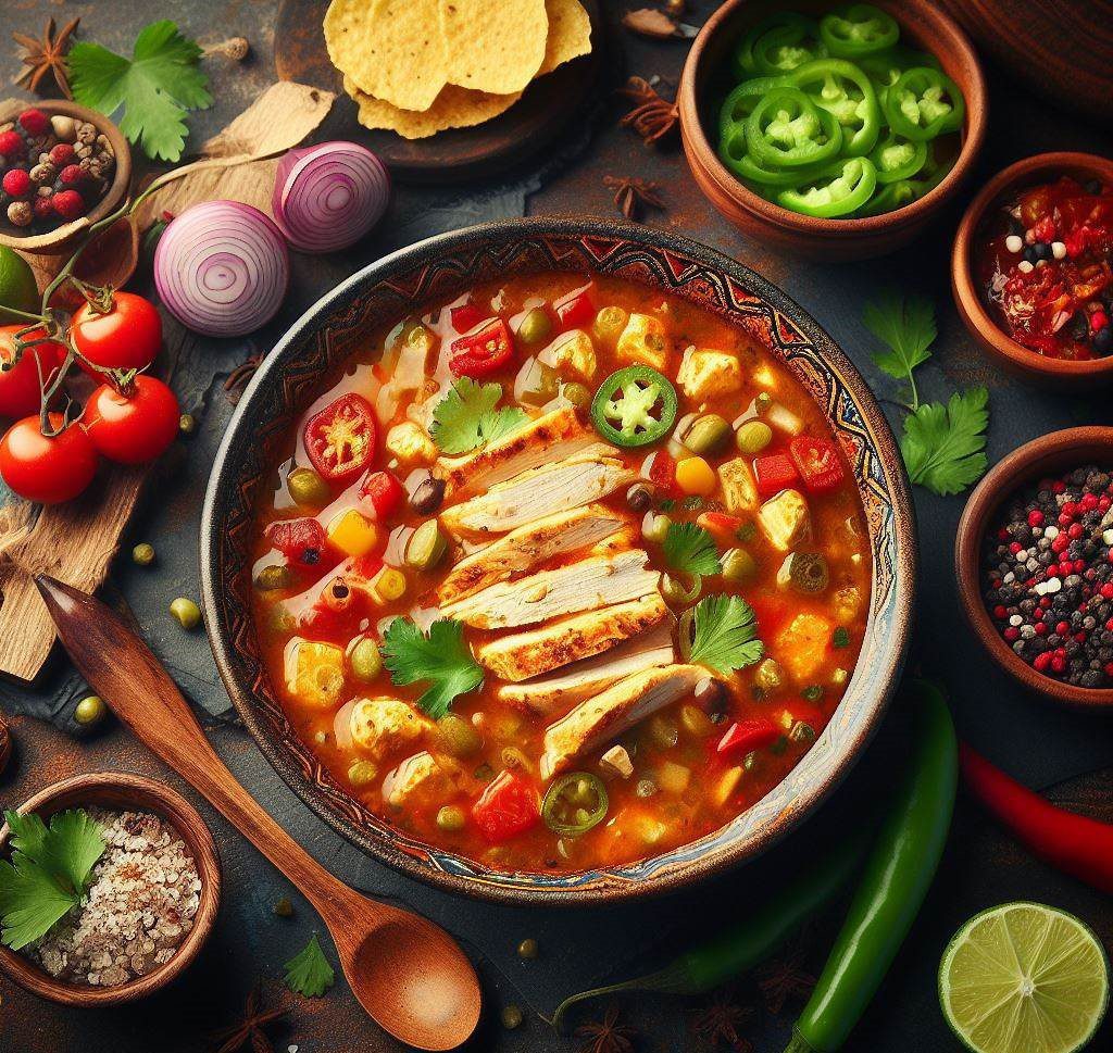 Sopa de Pollo Tex-Mex con Thermomix®